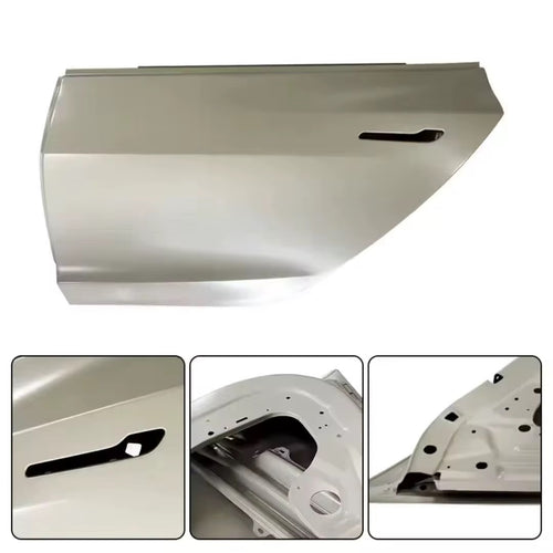 2017–2023 Tesla Model 3 Rear Left Door Shell, Driver Side, Unpainted, Primer Only